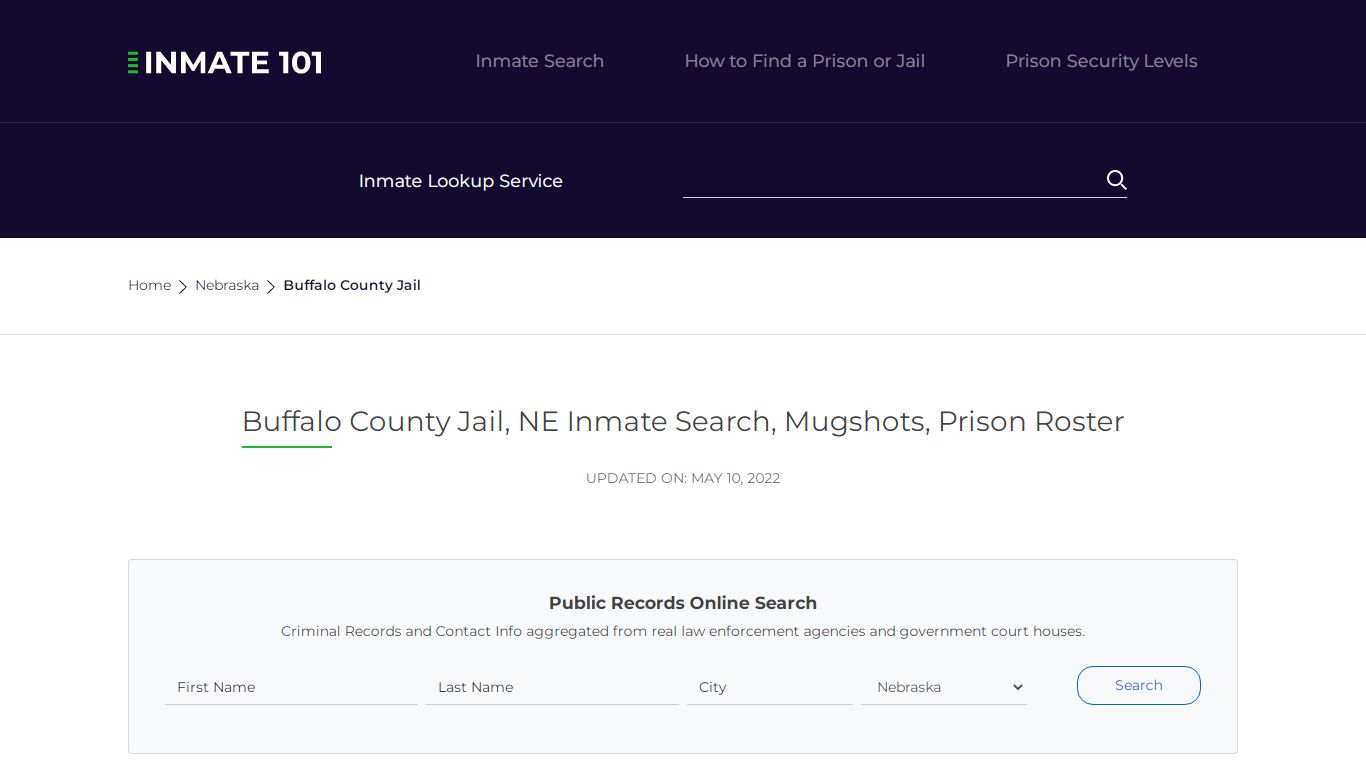 Buffalo County Jail, NE Inmate Search, Mugshots, Prison ...